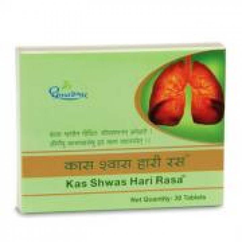  Кас Швас Хари Раса, от респираторных заболеваний Дхутапапешвар (Kas Shwas Hari Rasa Dhootapapeshwar) 30 табл Производитель:Индия
