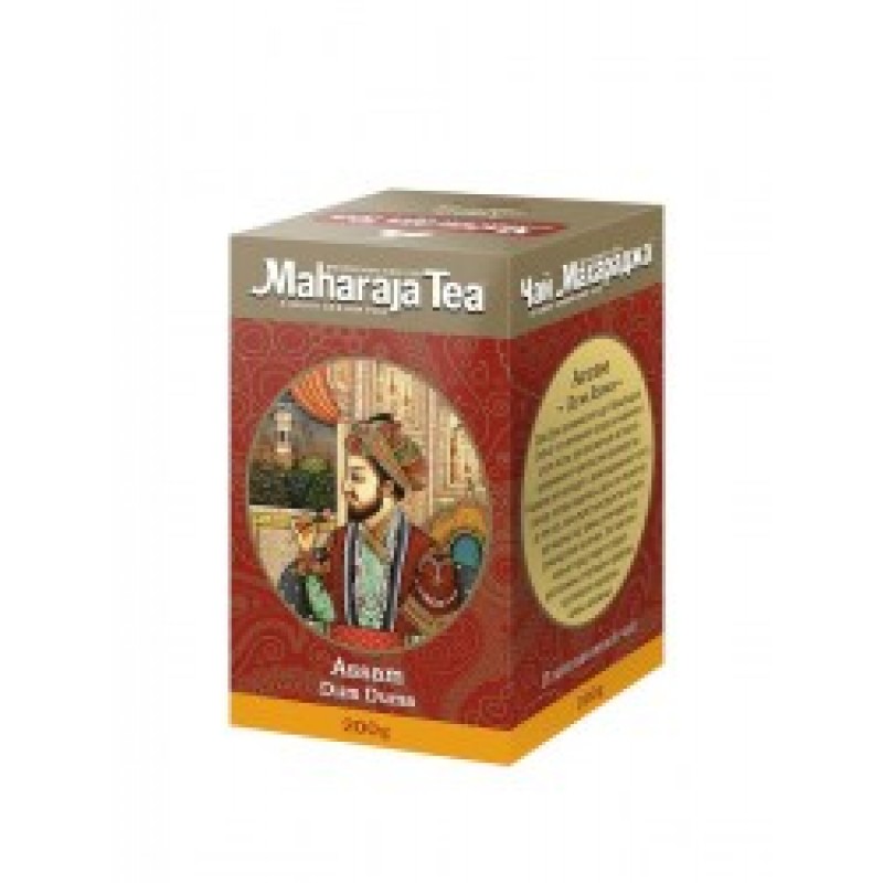 ASSAM DUM DUMA, Maharaja Tea (АССАМ ДУМ ДУМА чёрный чай, Махараджа чай), 200 г.