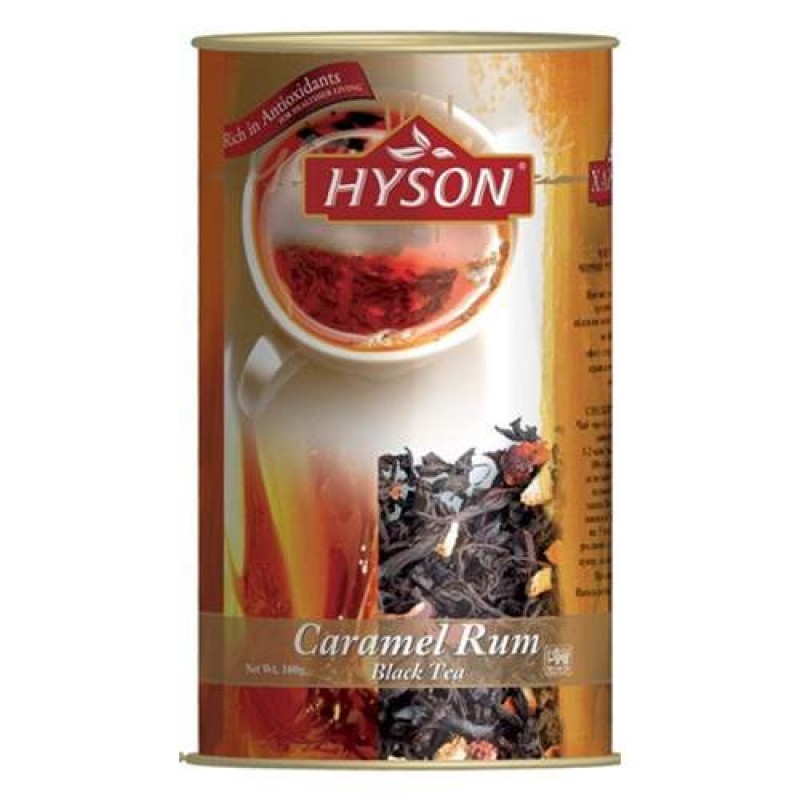 Чай чёрный листовой Карамель Ром Хайсон (Hyson Black tea Caramel Rum), 100г