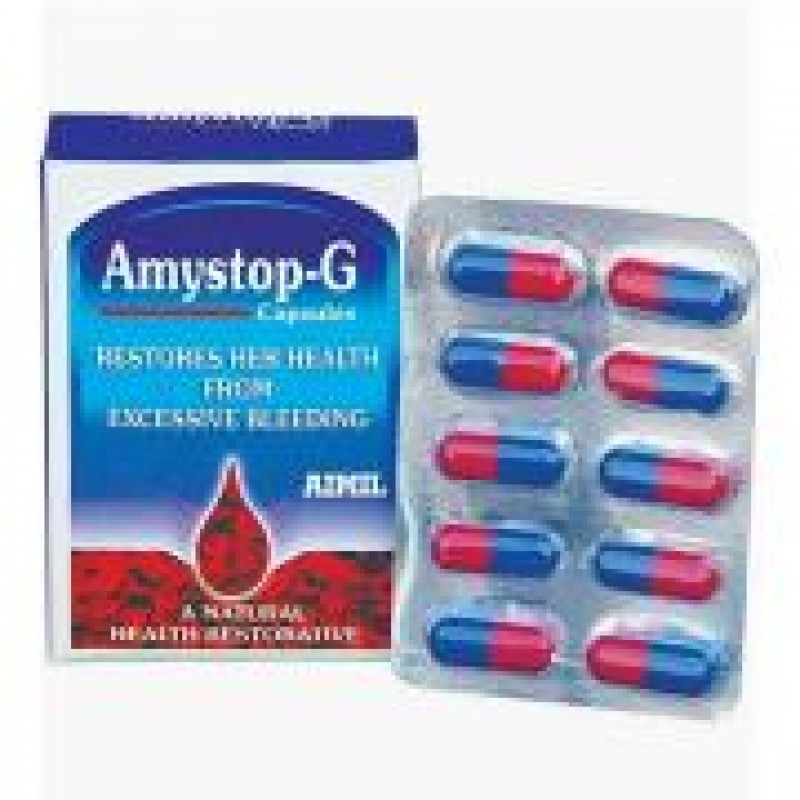 	 Амистоп-Г - улучшает сосудистую систему эндометрии (Amystop G Aimil) 20 кап Производитель:Индия