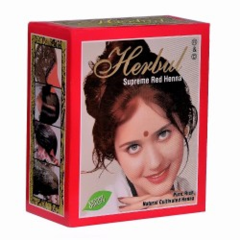 SUPREME RED Henna, Herbul (Индийская хна КРАСНАЯ, Хербул), 1 уп. (6 пак. по 10 г.)