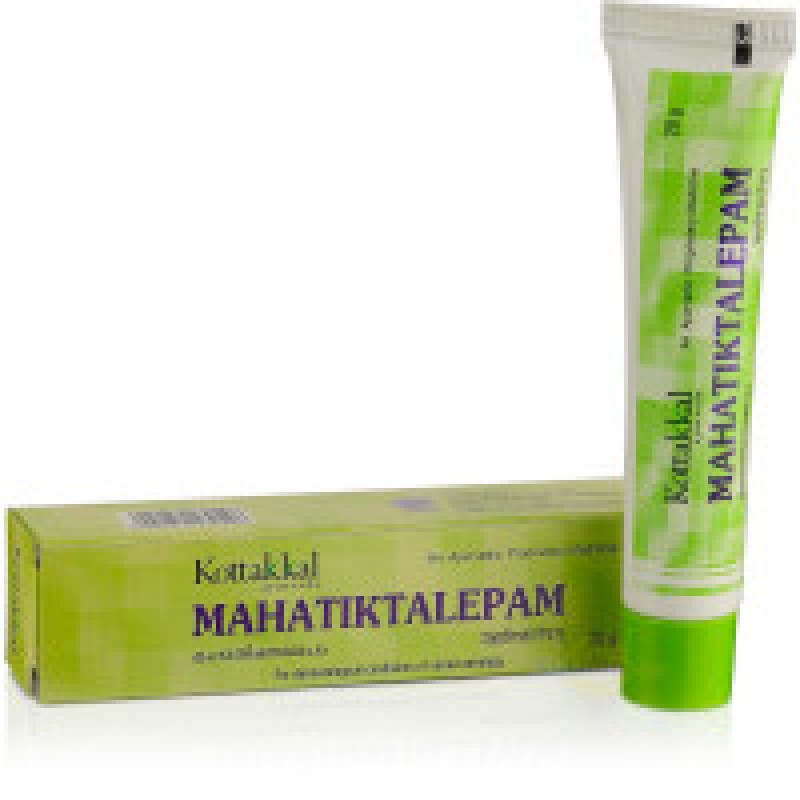 Махатикталепам, для лечения болезней кожи, 20 г, производитель Коттаккал Аюрведа; Mahatiktalepa m, 20 g, Kottakkal Ayurveda