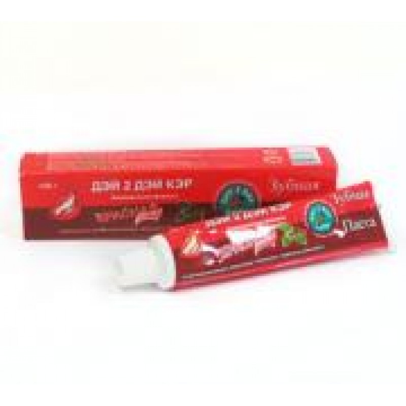 	 Аюрведическая зубная паста Дэй 2 Дэй Кэр (Day 2 Day) Красная 100% натуральная растительная. Упаковка: 100 гр.