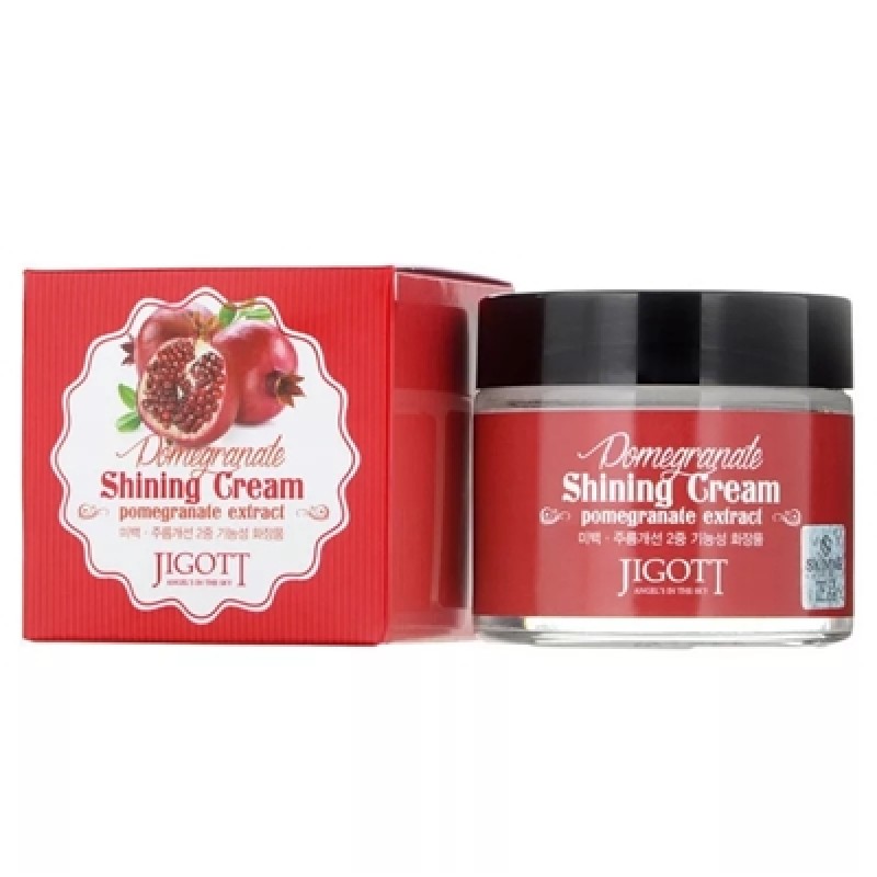 Jigott Pomegranate Shining Cream Крем с экстрактом граната для яркости кожи