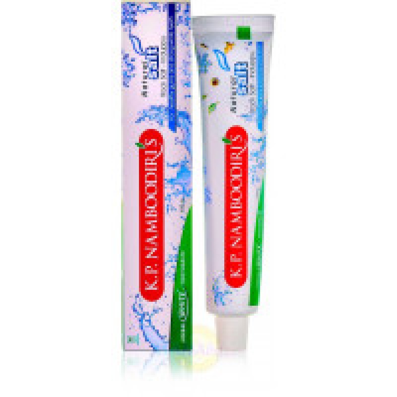 Зубная паста отбеливающая с натуральной солью, 100 г, производитель К.П. Намбудирис; White toothpaste with natural salt, 100  g