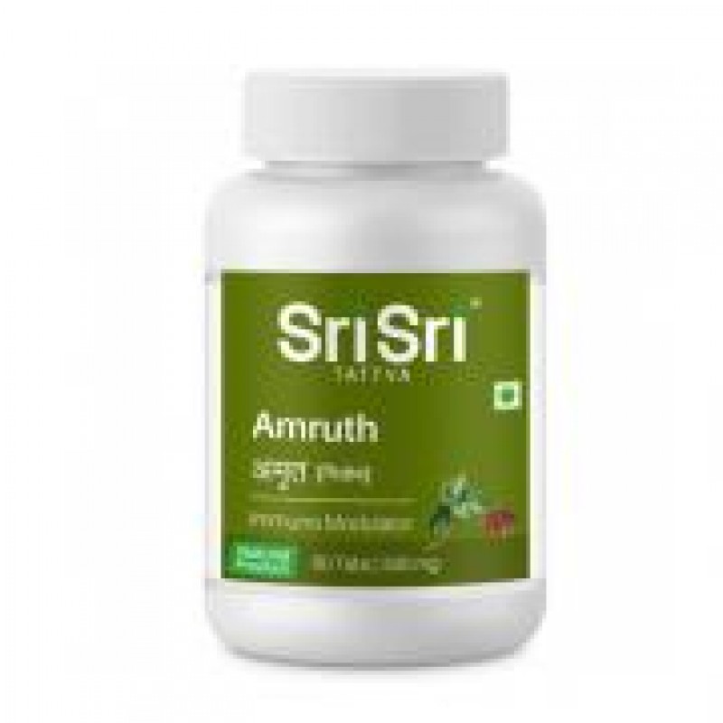 	 Амрут (Гудучи) Шри Шри Amruth (Guduhci) Sri Sri Ayurveda 60 таб. 500 мг - Иммуномодулятор