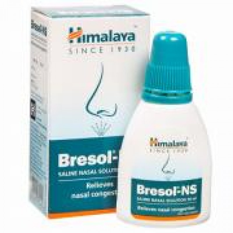 	 Капли-спрей для носа Бресол Bresol-NS Saline Nasal Solution Himalaya 10 мл