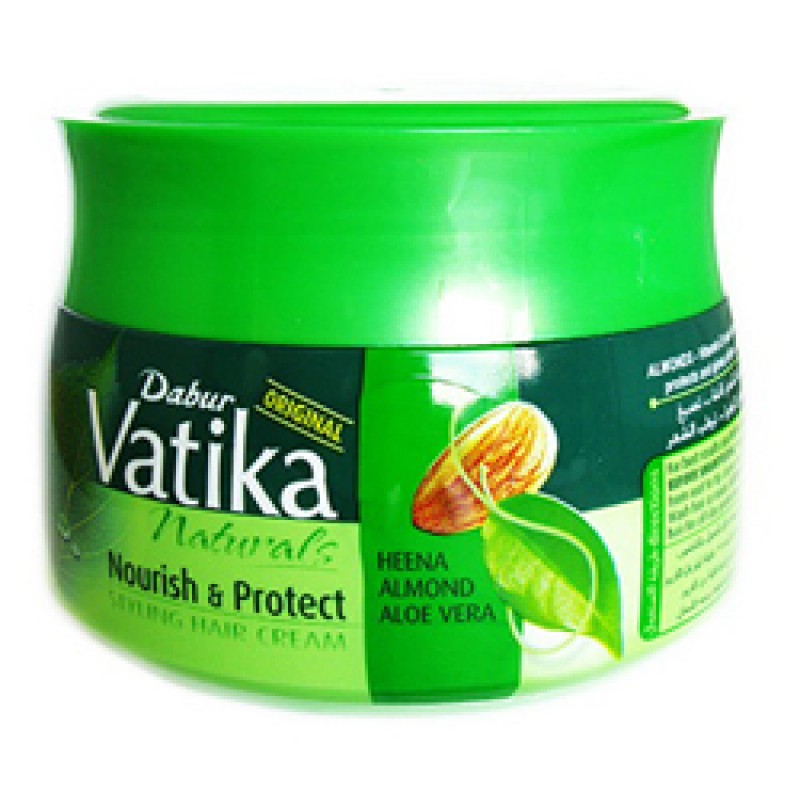 Крем для волос Dabur Vatika Питание и защита (хна, естественный блеск и здоровье волос). Упаковка: 140 мл