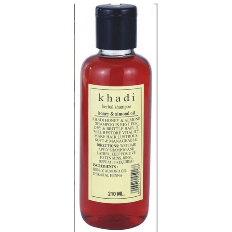 Кхади травяной шампунь мед и миндаль (Khadi honey almond shampoo) для сухих волос 210 мл