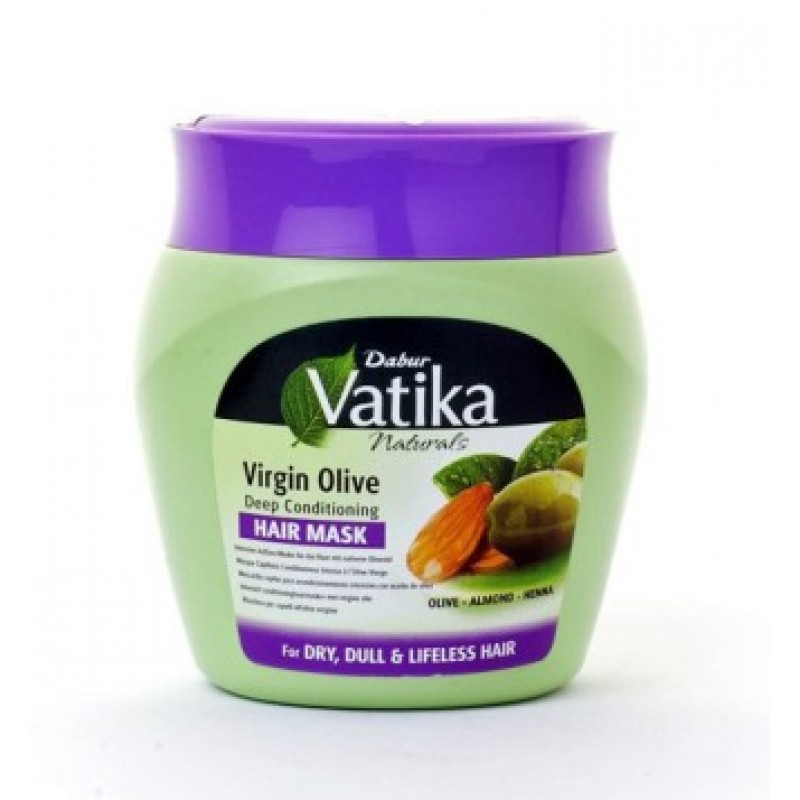 Маска для волос Dabur Vatika Virgin Olive (оливковая). Упаковка: 500 гр