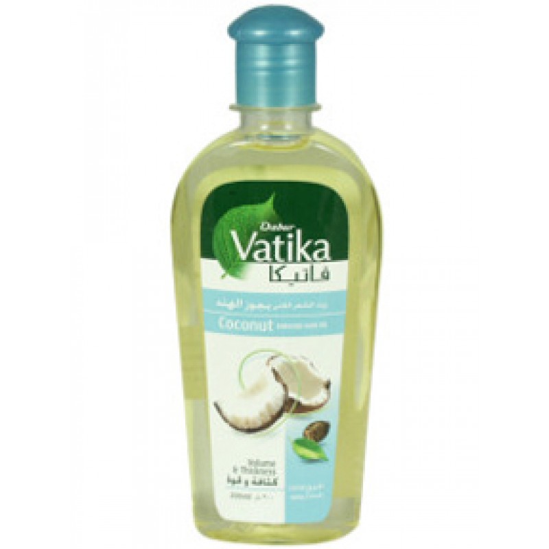 Масло для волос Dabur Vatika Coconut (обогащенное кокосом), укрепление и объем, 200 мл.