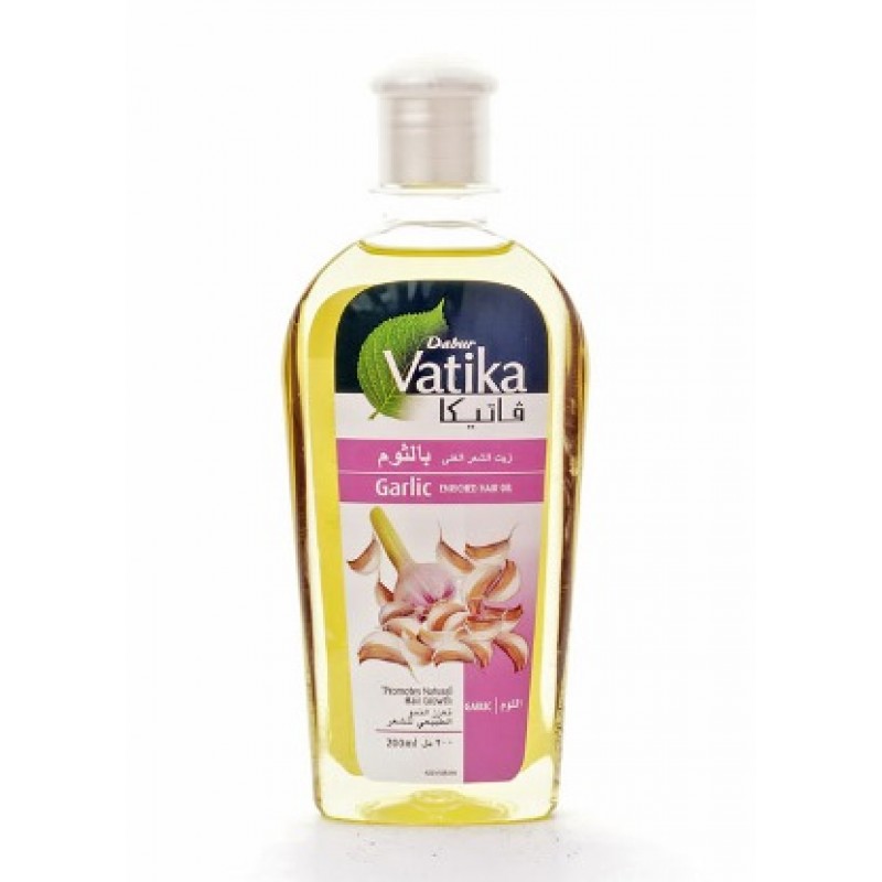 Масло для волос Garlic Dabur Vatika (обогащённое чесноком). 200 мл