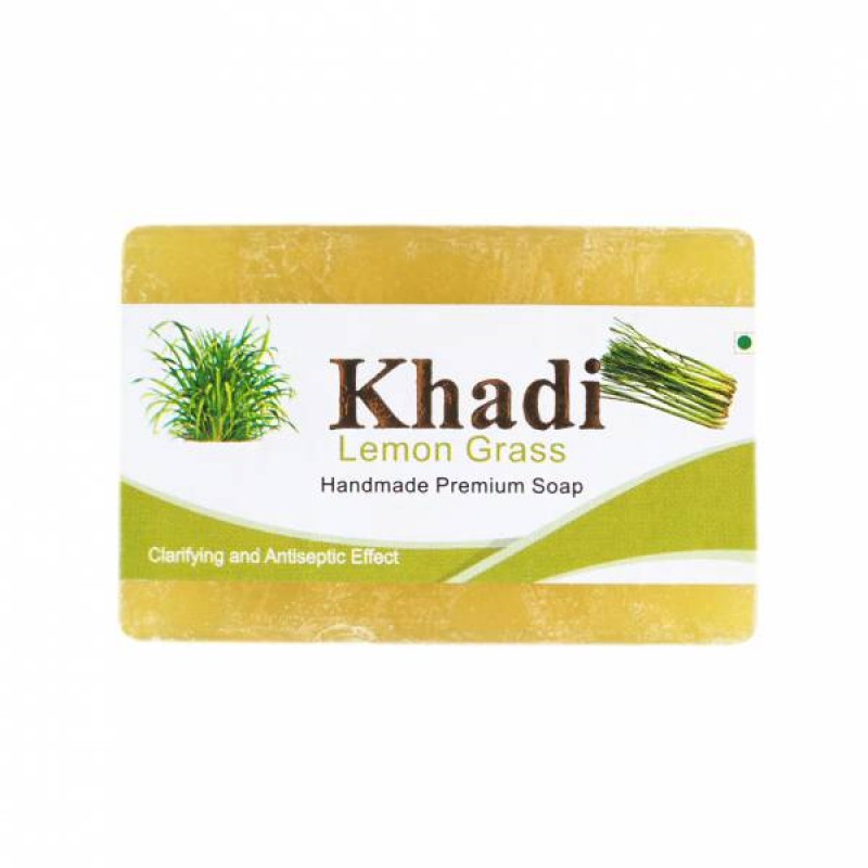 Натуральное мыло "Лимонная трава" Кхади Khadi Lemon Grass) 125 гр