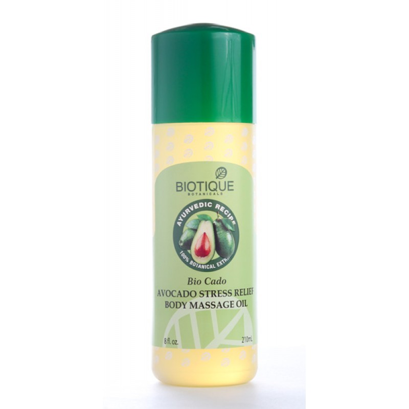 Масло для тела с авокадо - массажное Биотик, BIO Avocado Stress Relief Body Massage Oil. 200 мл