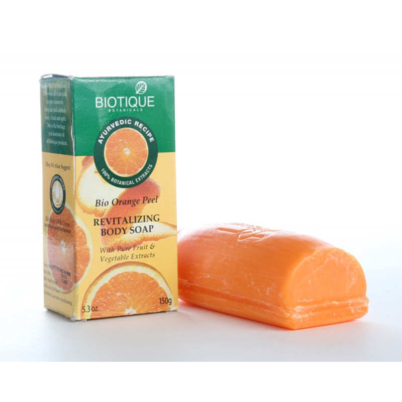 Апельсиновое мыло-скраб для тела Биотик