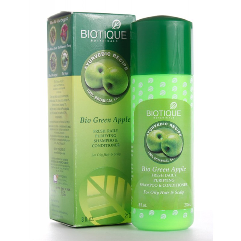 Био зеленое яблоко - шампунь-кондиционер Biotique Bio Green Apple 190 мл