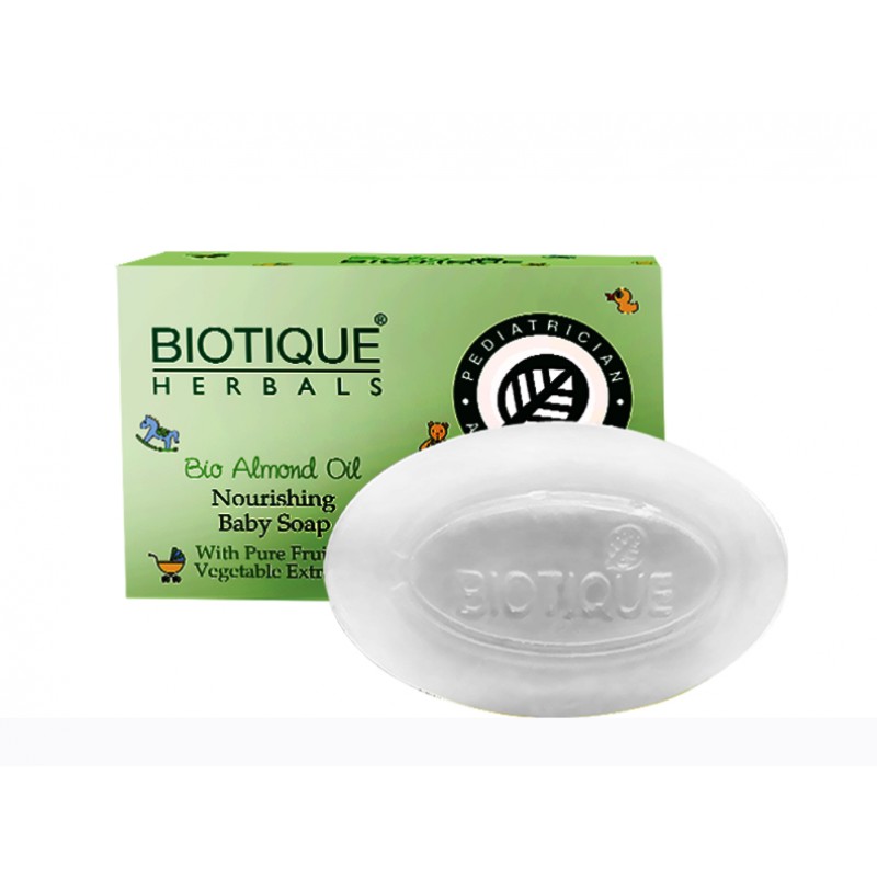 Детское питательное мыло с миндальным маслом Биотик (Biotique Bio Almond Oil Baby Soap) 100 гр